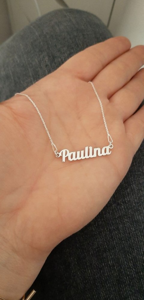 Srebrna bransoletka z imieniem PAULINA srebro 925