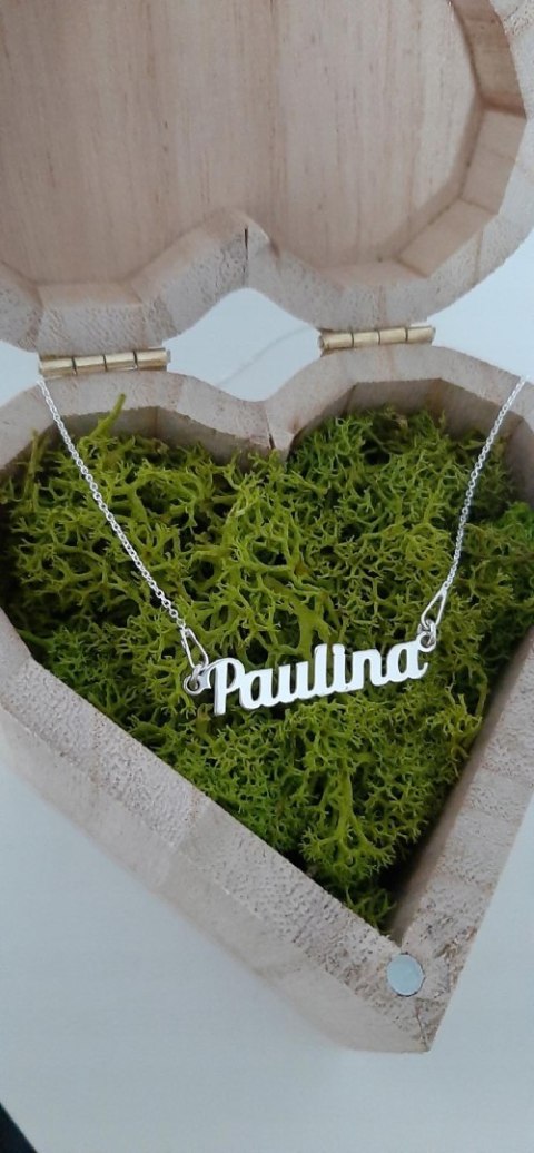 Srebrna bransoletka z imieniem PAULINA srebro 925