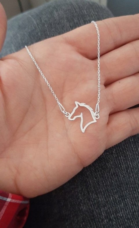 Srebrny komplet KOŃ KONIK SREBRO 925