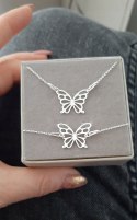 Srebrny komplet MOTYL MOTYLEK SREBRO 925