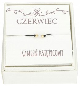 Bransoletka urodzeniowa CZERWIEC kamień srebro 925