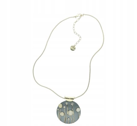 Naszyjnik złoty kółko krople STAL 316