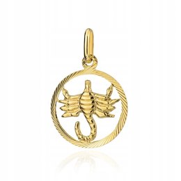 ZŁOTA ZAWIESZKA ZNAK ZODIAKU SKORPION pr.585