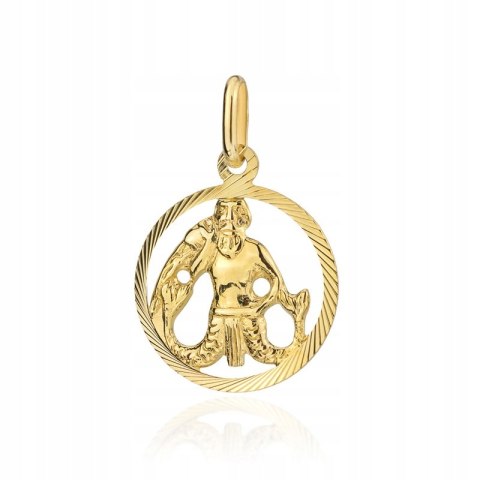 ZŁOTA ZAWIESZKA ZNAK ZODIAKU WODNIK pr.585