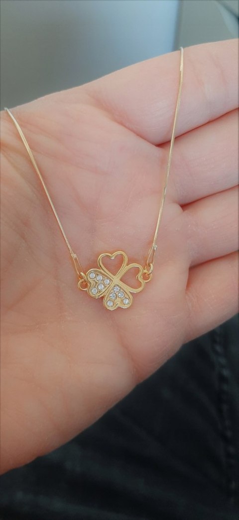 NASZYJNIK KONICZYNKA SWAROVSKI ŻYŁKA SREBRO 925