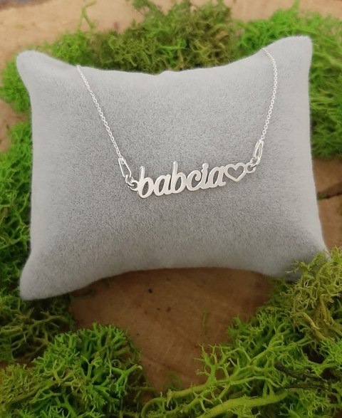 Srebrna bransoletka dla babci srebro 925 BABCIA