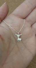 Naszyjnik celebrytka RENIFER reniferek srebro 40cm