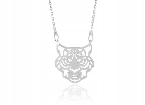 Naszyjnik TYGRYS TYGRYSEK CELEBRYTKA srebro 925