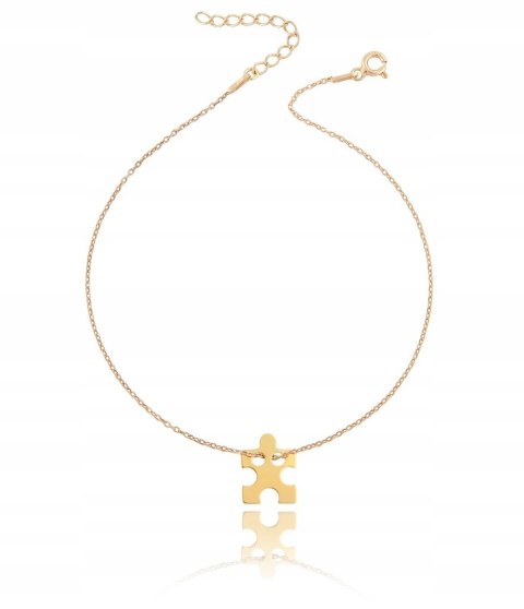 Bransoletka złota PUZZEL srebro złocone CELEBRYTKA