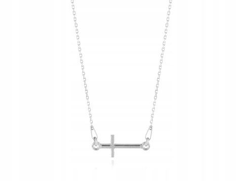 Naszyjnik Krzyż krzyżyk srebro celebrytka