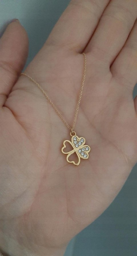 ZŁOTY KOMPLET SWAROVSKI KONICZYNKA SREBRO 925