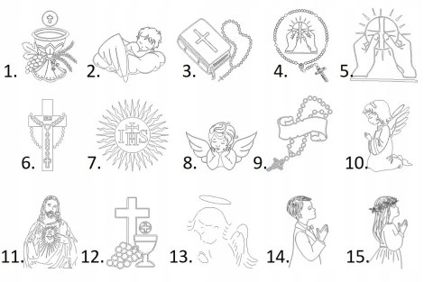 Złoty Łańcuszek Medalik Aniołek Komunia Grawer