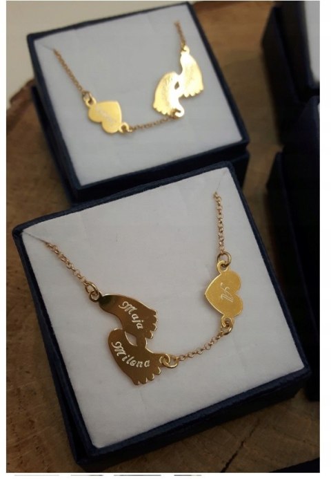 Bransoletka trzy 3 STÓPKI SERCE GRAWER SWAR.EL.