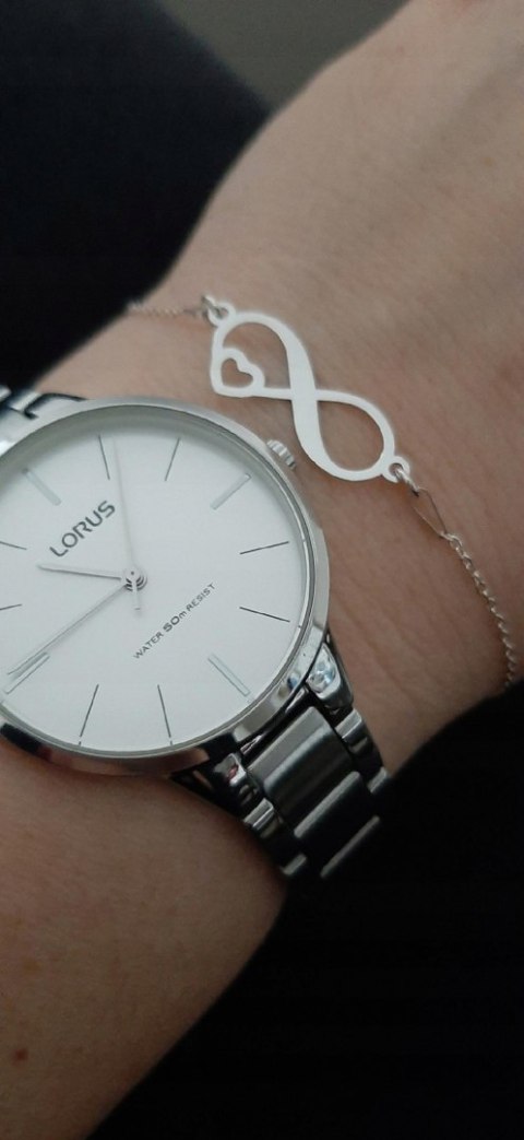 KOMPLET SREBRNY 925 NIESKOŃCZONOŚĆ SERCE + GRAWER