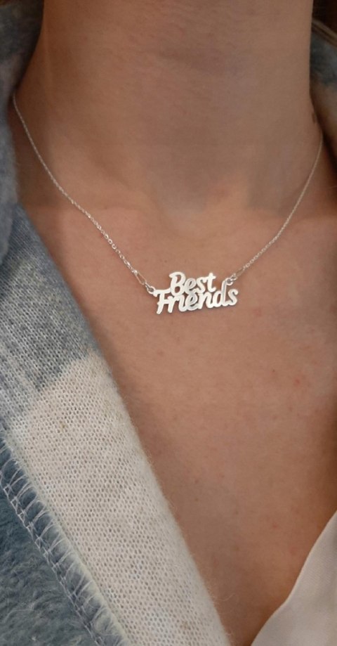 Naszyjnik srebrny dla przyjaciółki BEST FRIENDS925