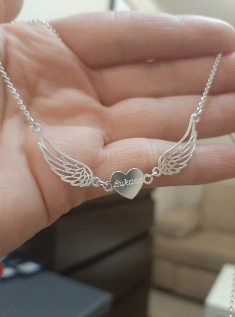 Złoty łańcuszek SKRZYDŁA ANIOŁA wings GRAWER