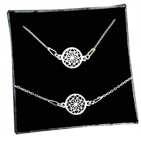 KOMPLET biżuterii srebrnej CELEBRYTKA AŻUR PUDEŁKO