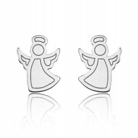 Srebrny komplet ANIOŁEK ANIOŁ celebrytka Komunia SREBRO925