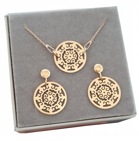 Komplet biżuterii CELEBRYTKA AŻUR srebro 925