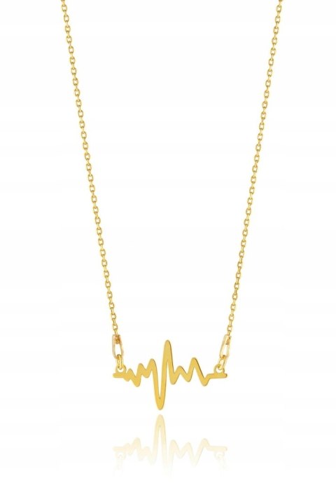 Naszyjnik linia serca życia CELEBRYTKA srebro 925