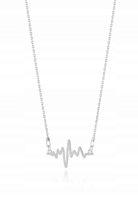 Naszyjnik srebrny linia serca życia CELEBRYTKA 925