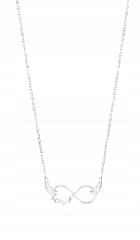 Naszyjnik łańcuszek INFINITY NIESKOŃCZONOŚĆ Love
