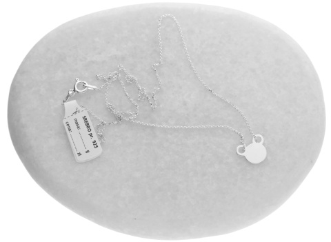 Naszyjnik dziecięcy myszka miki mickey srebro 925