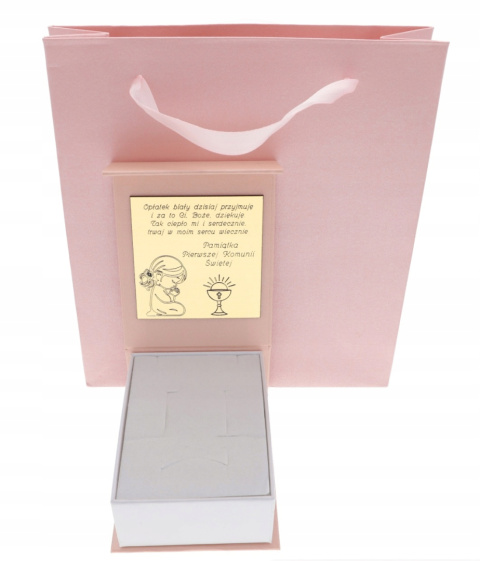 Bransoletka z aniołkiem anioł kamienie naturalne KOMUNIA CHRZEST ROCZEK 925