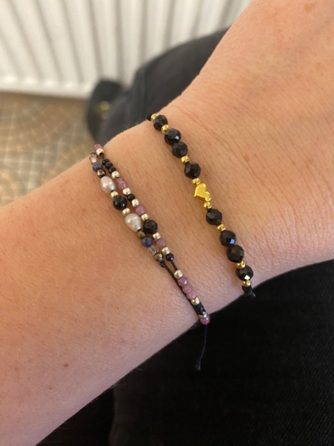 Bransoletka z turmalinem dla MAMY DZIEŃ MATKI srebro 925 kamień TURMALIN