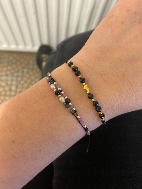 Bransoletka z turmalinem dla MAMY DZIEŃ MATKI srebro 925 kamień TURMALIN