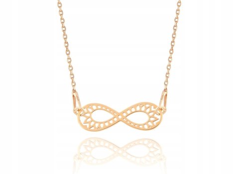 Łańcuszek INFINITY NIESKOŃCZONOŚĆ ażur srebro925