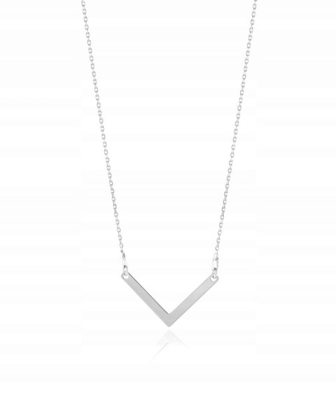 Naszyjnik v trójkąt strzała CELEBRYTKA srebro 925