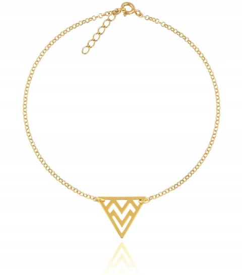 Bransoletka trójkąt trójkącik srebro925 celebrytka