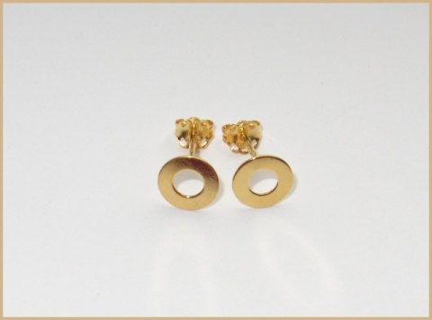 Kolczyki wkrętki CELEBRYTKI KÓŁKA SREBRO 925