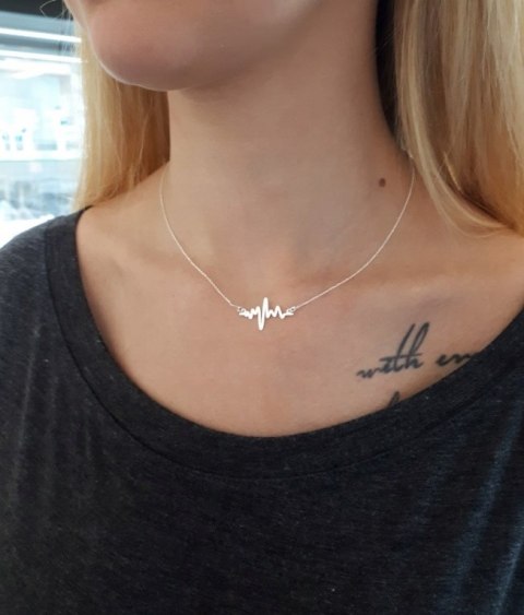 Komplet biżuterii linia życia serca PULS + GRAWER